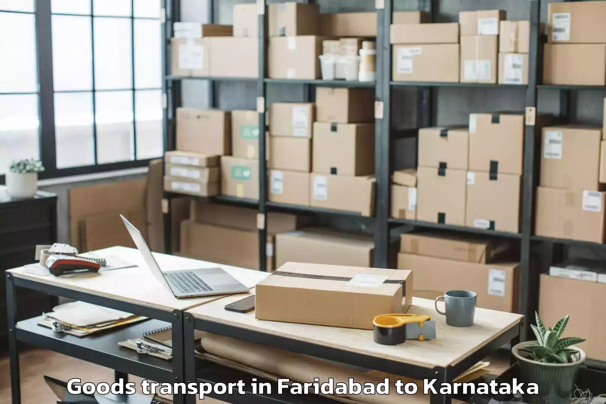 Book Faridabad to Kollegal Goods Transport